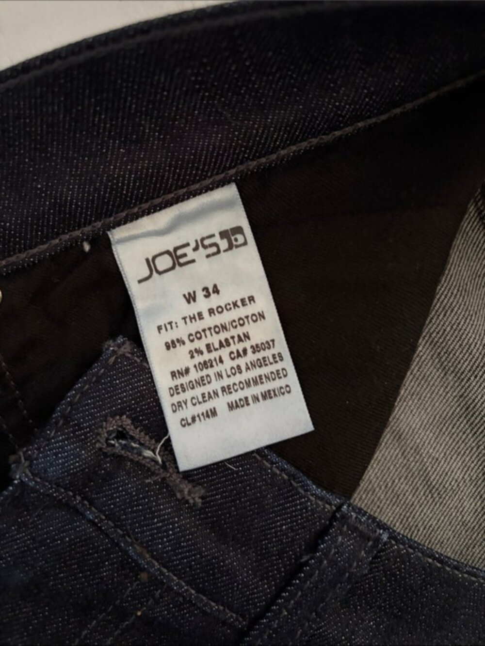 Joe's Men's Rocker Bootcut Jeans Dark Wash size 34 - Picture 8 of 11